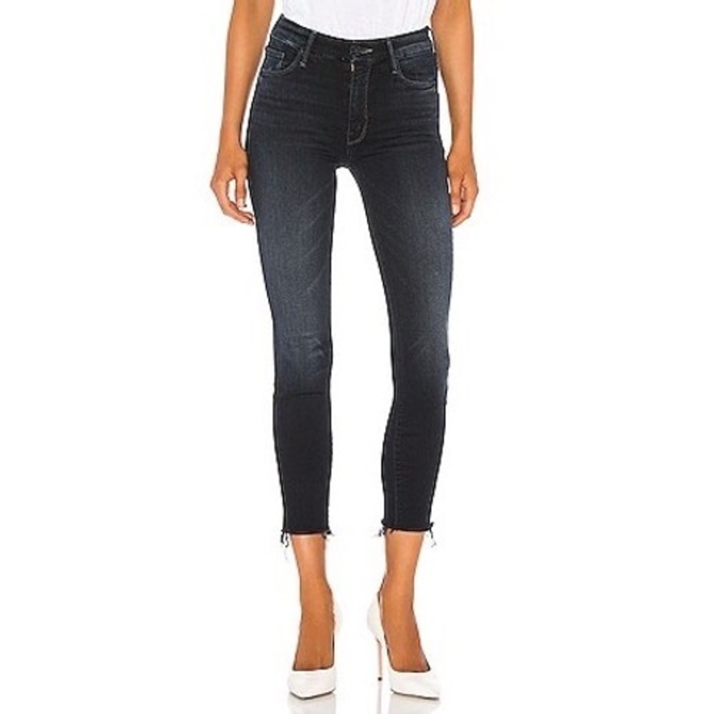 MOTHER High Waisted Looker Ankle Fray, Last Call, Size 25
